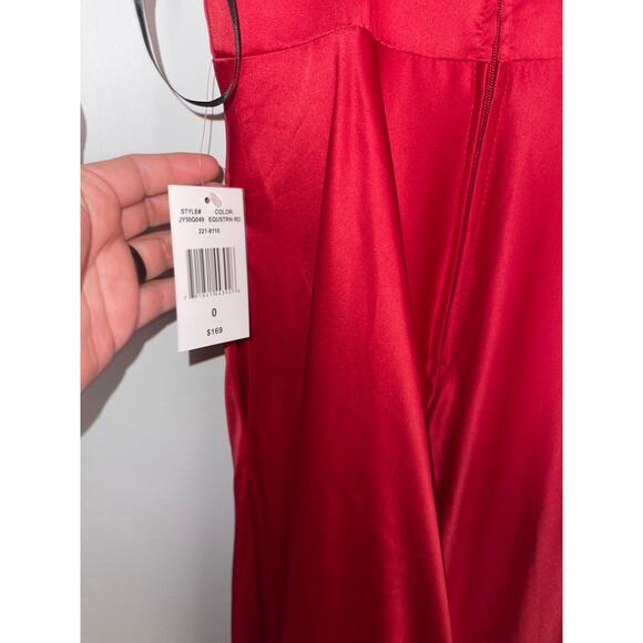 B. Smart Juniors Sleeveless Bodycon Equestrian Red Dress - Picture 2 of 6